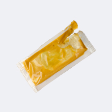 Empty mustard packet